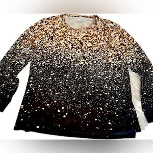 Sparkle and Shine Screen-print T-Shirt Ladies Size Xl